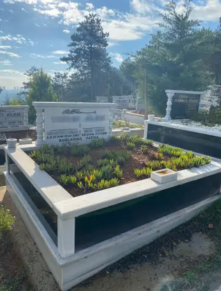 Çift kişilik granit mezar modeli 4